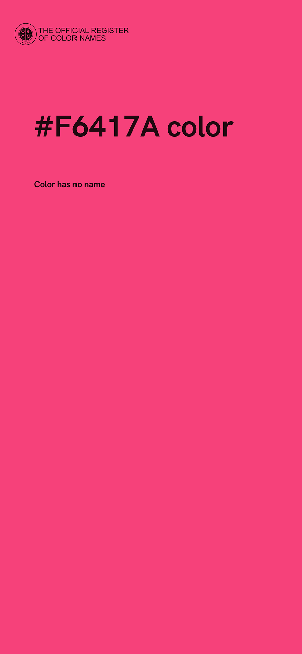 #F6417A color image