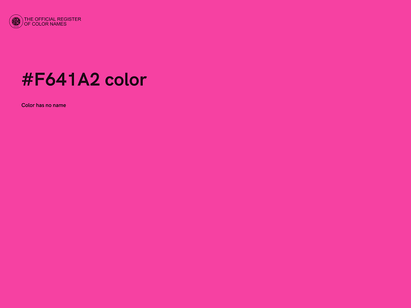 #F641A2 color image