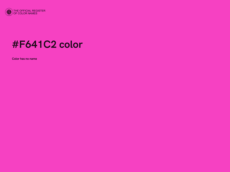 #F641C2 color image