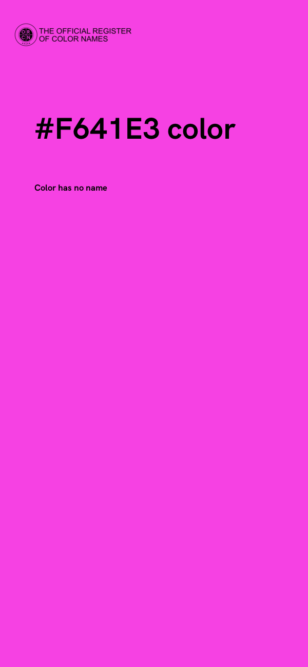#F641E3 color image