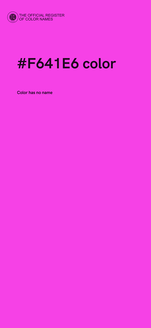 #F641E6 color image