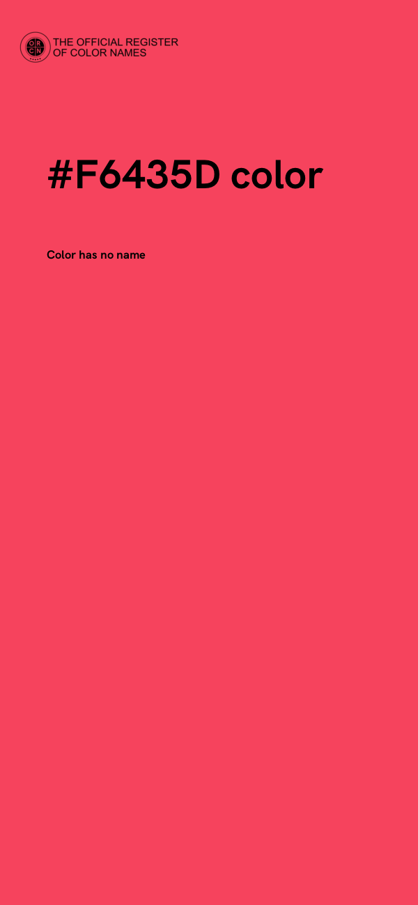 #F6435D color image