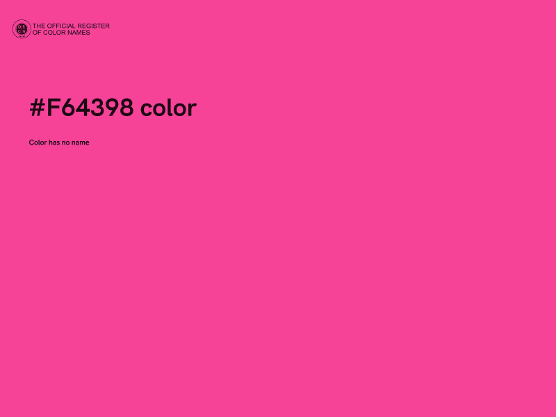 #F64398 color image