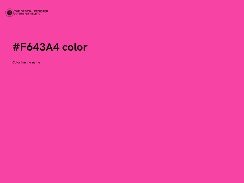 #F643A4 color image