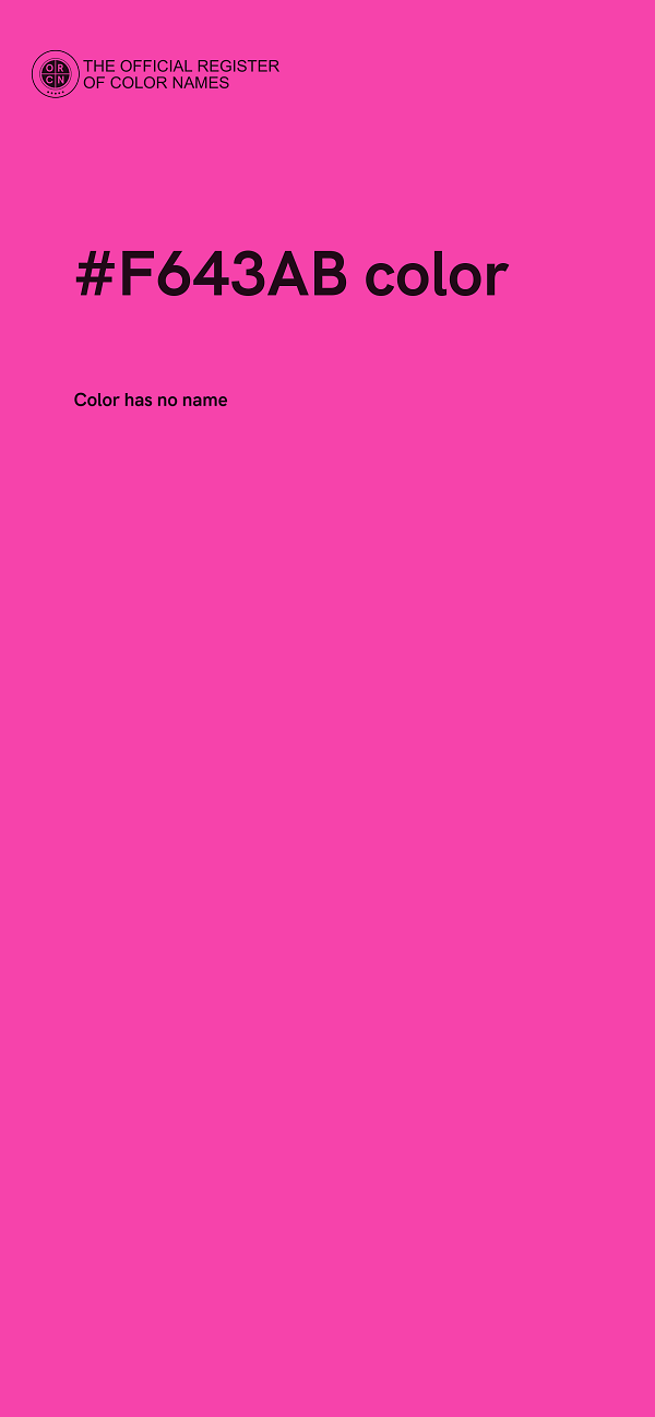 #F643AB color image