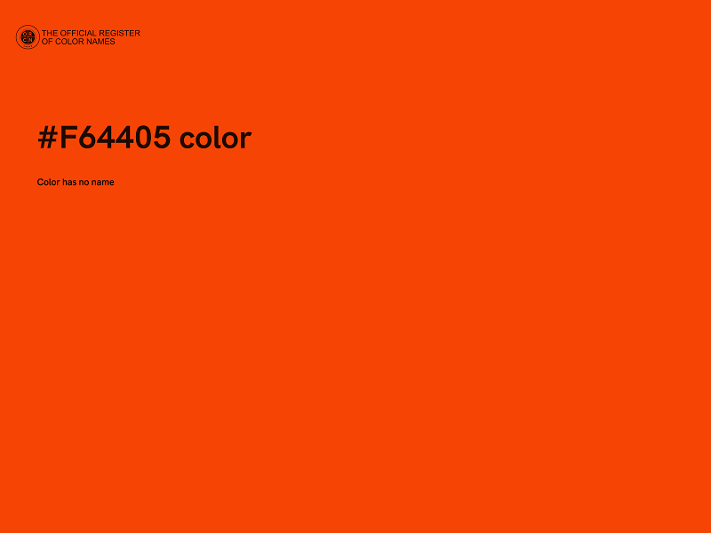 #F64405 color image