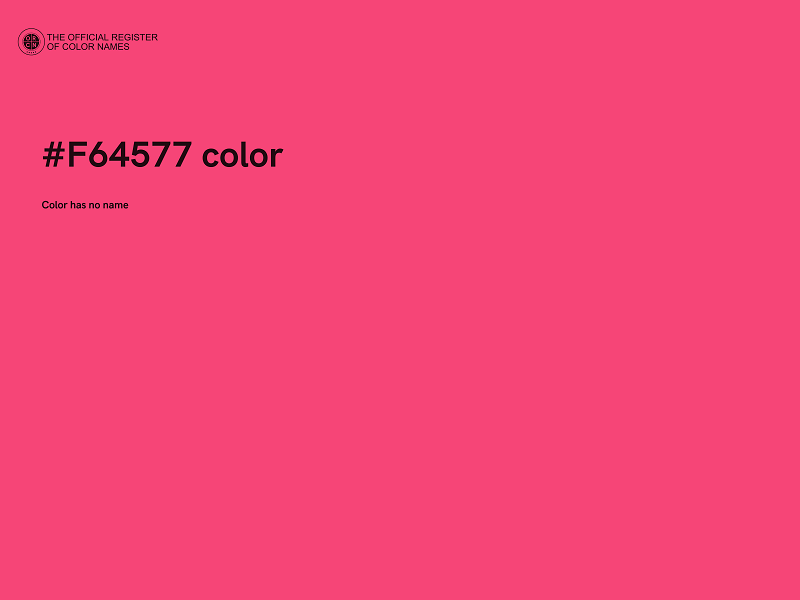 #F64577 color image