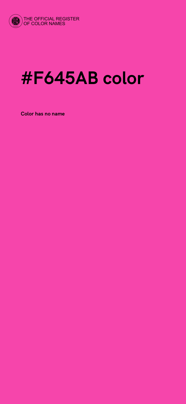 #F645AB color image