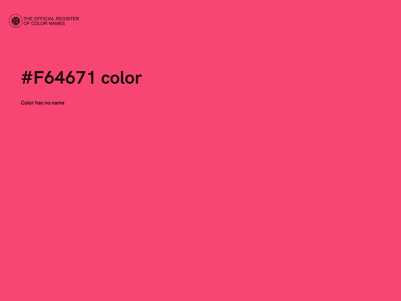 #F64671 color image