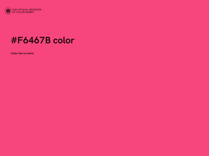 #F6467B color image