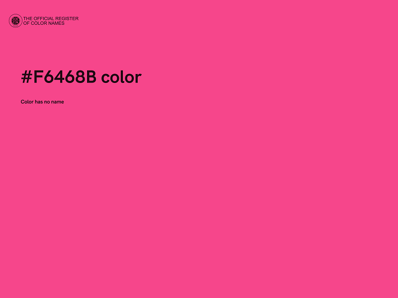 #F6468B color image