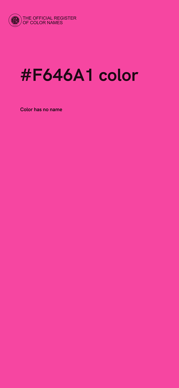 #F646A1 color image
