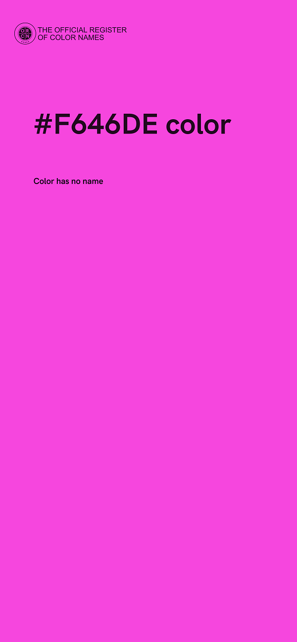#F646DE color image