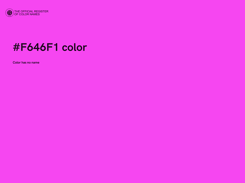 #F646F1 color image