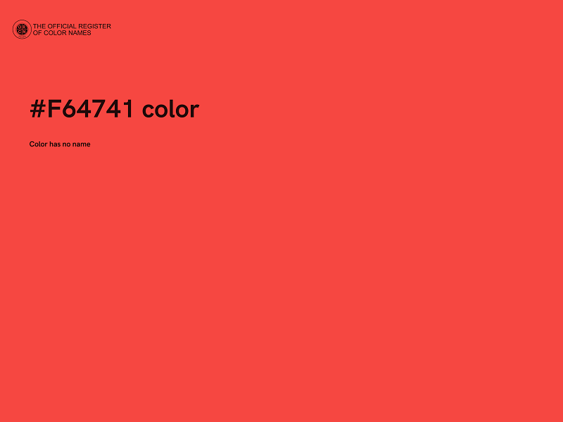 #F64741 color image