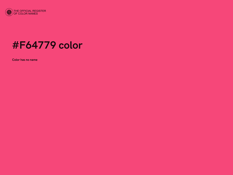 #F64779 color image