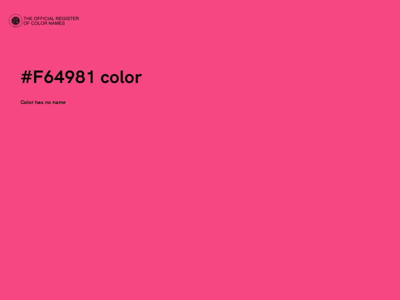 #F64981 color image