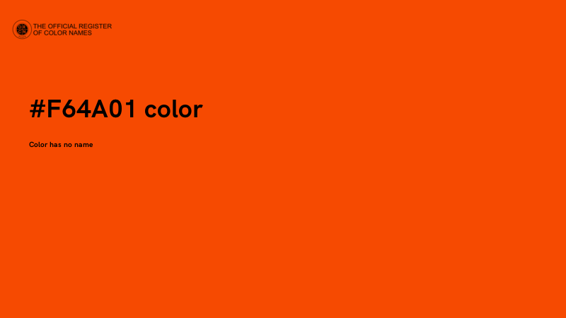 #F64A01 color image