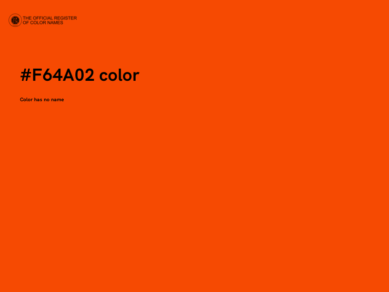 #F64A02 color image