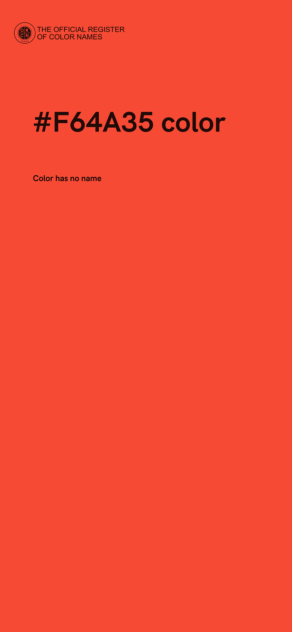 #F64A35 color image