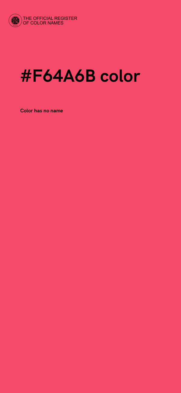 #F64A6B color image