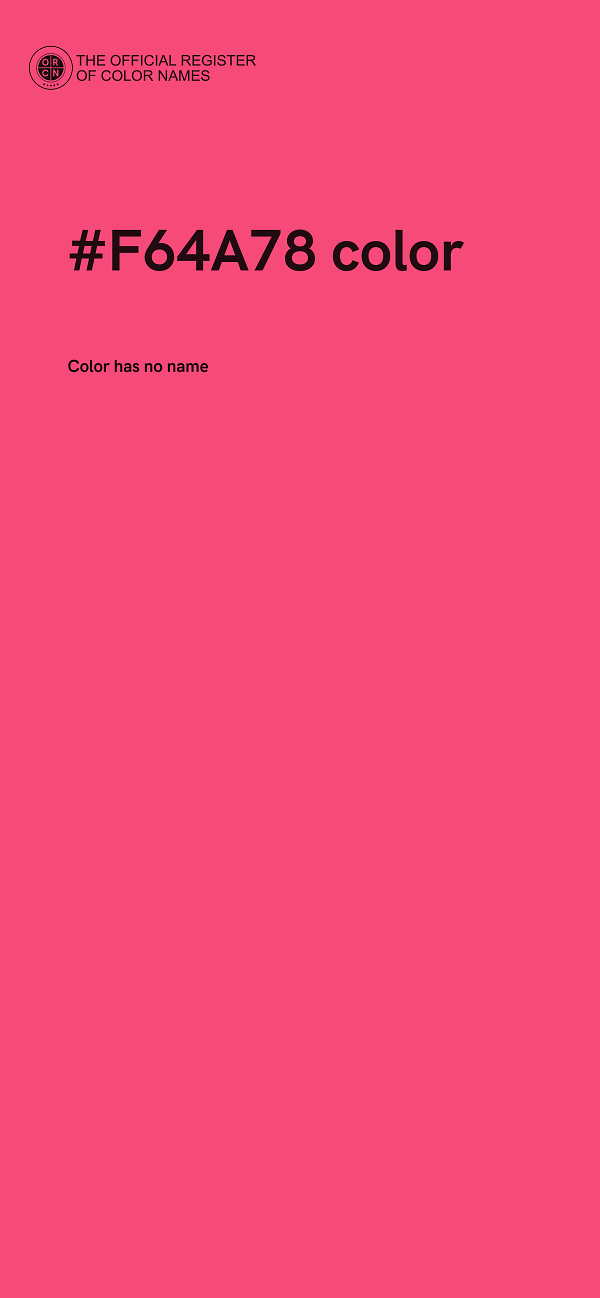 #F64A78 color image