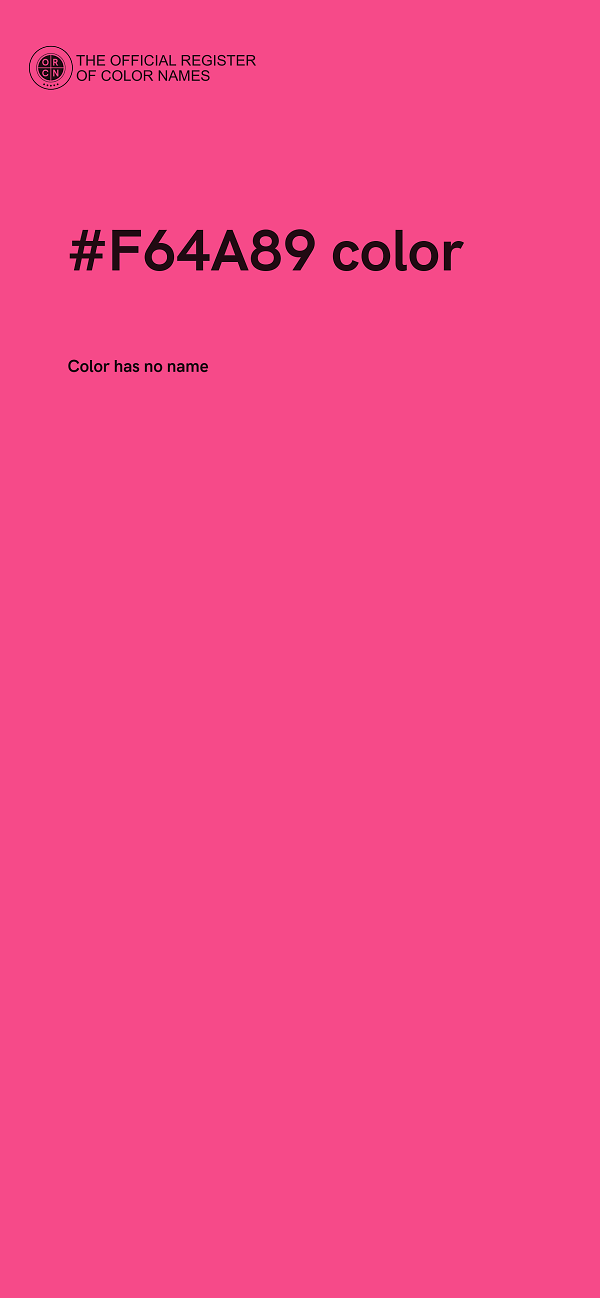 #F64A89 color image