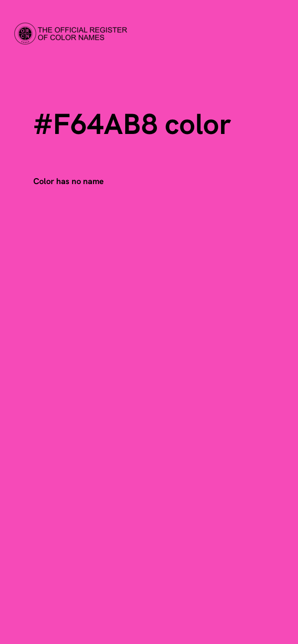 #F64AB8 color image