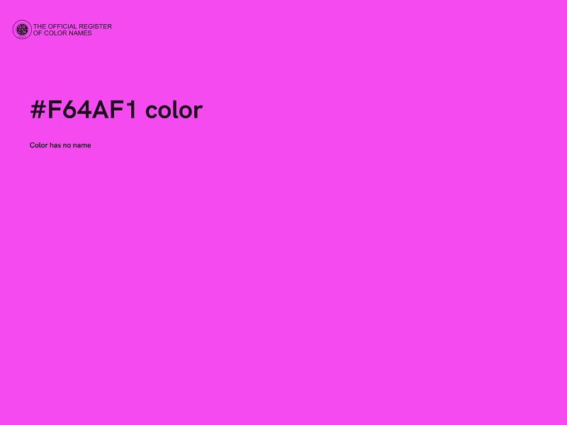 #F64AF1 color image