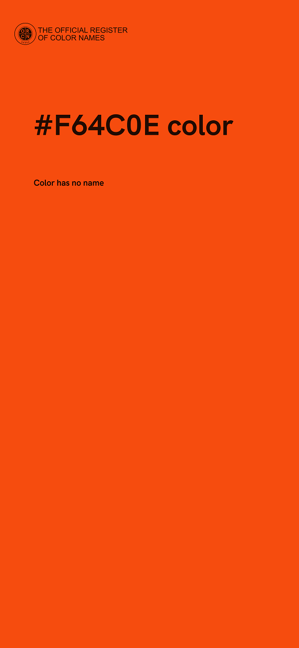 #F64C0E color image