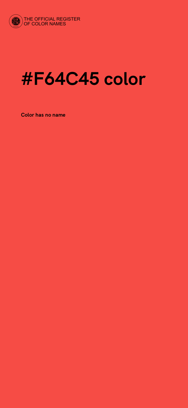#F64C45 color image