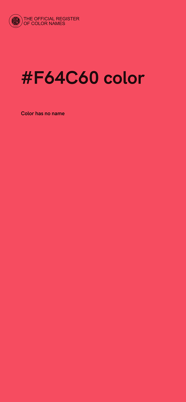 #F64C60 color image