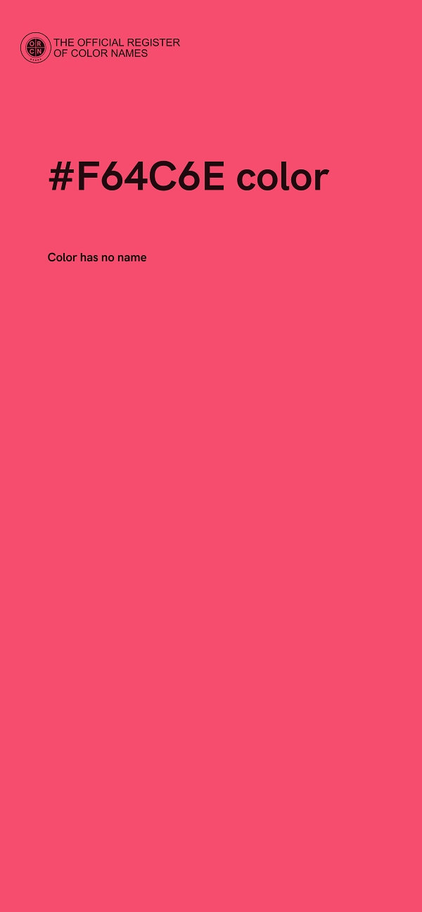 #F64C6E color image