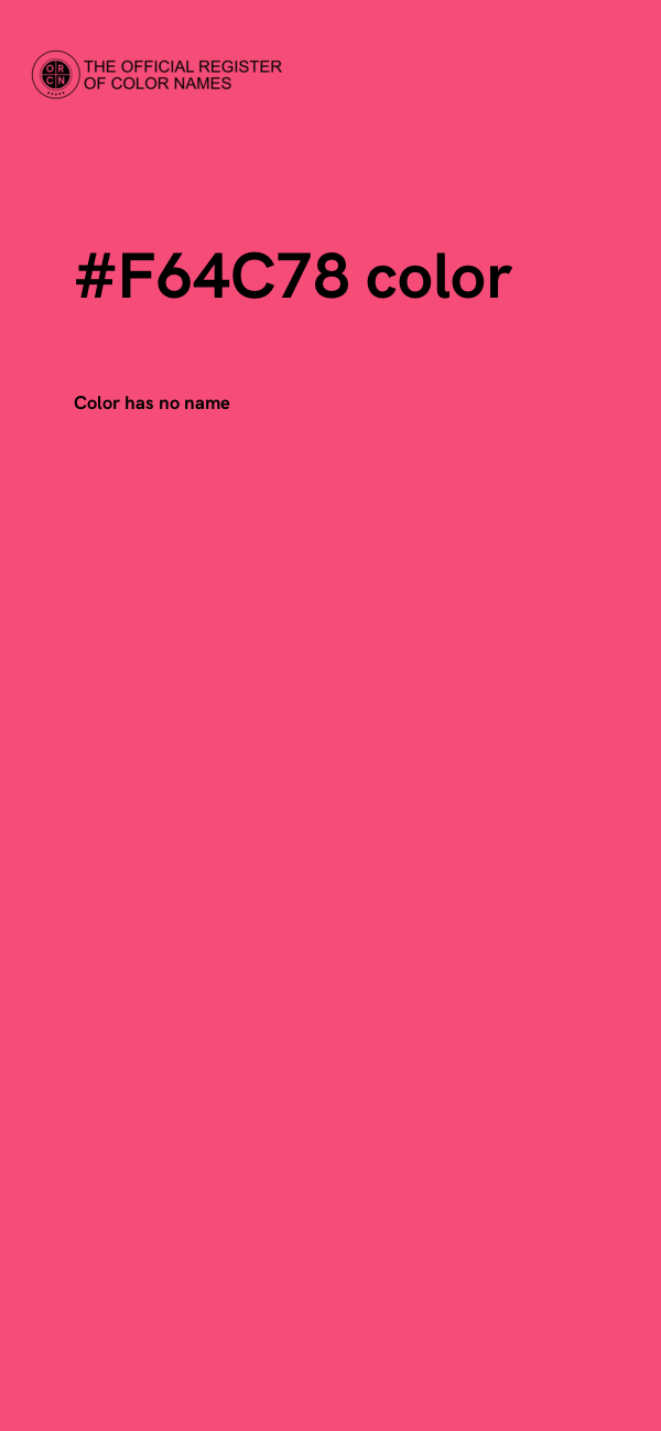 #F64C78 color image