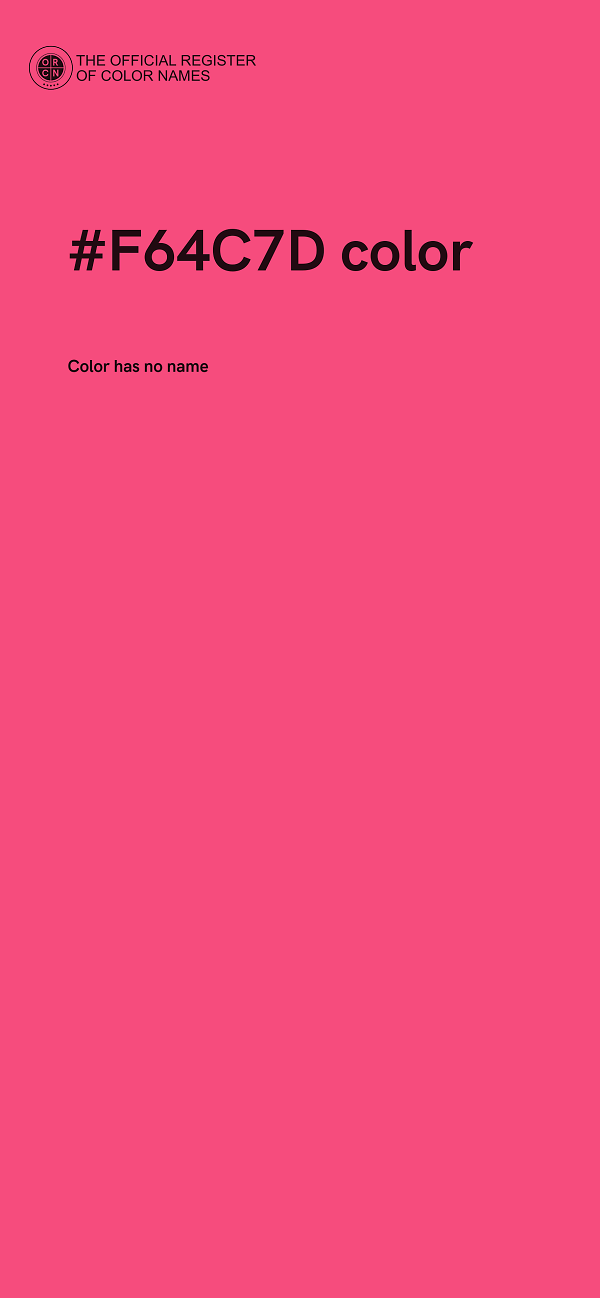 #F64C7D color image