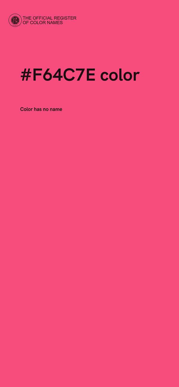 #F64C7E color image