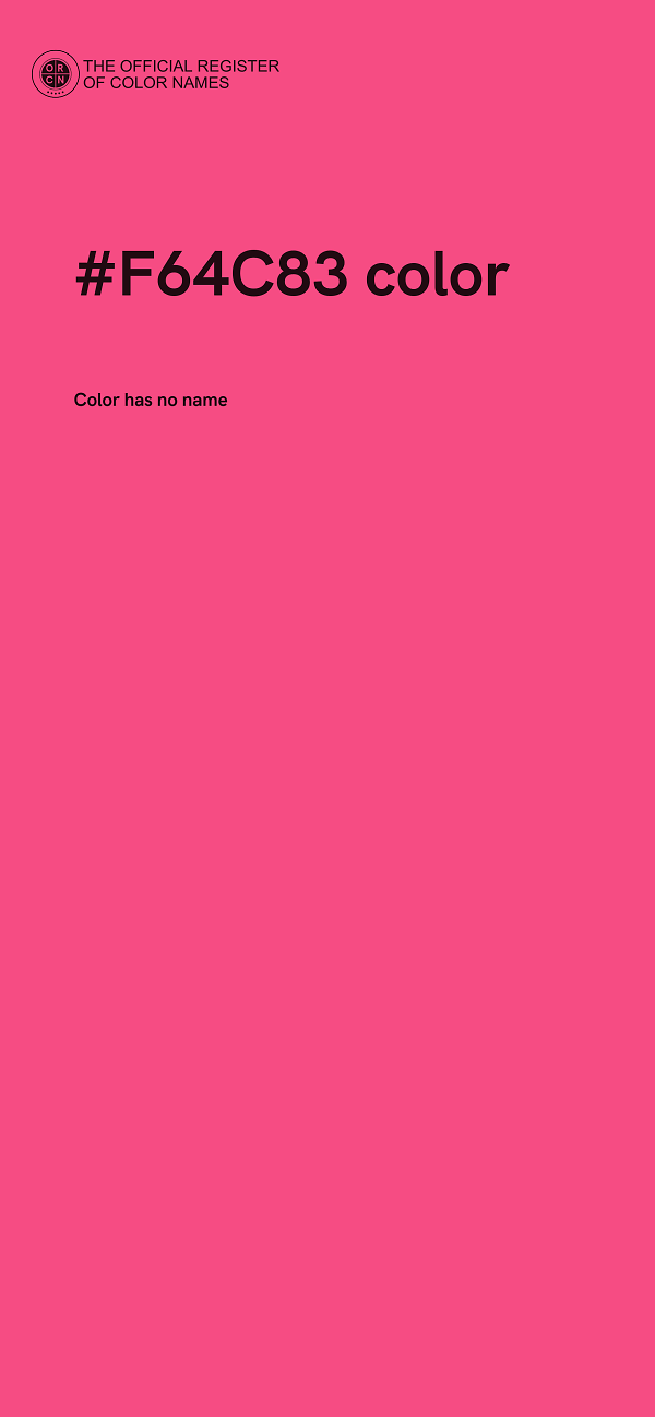 #F64C83 color image