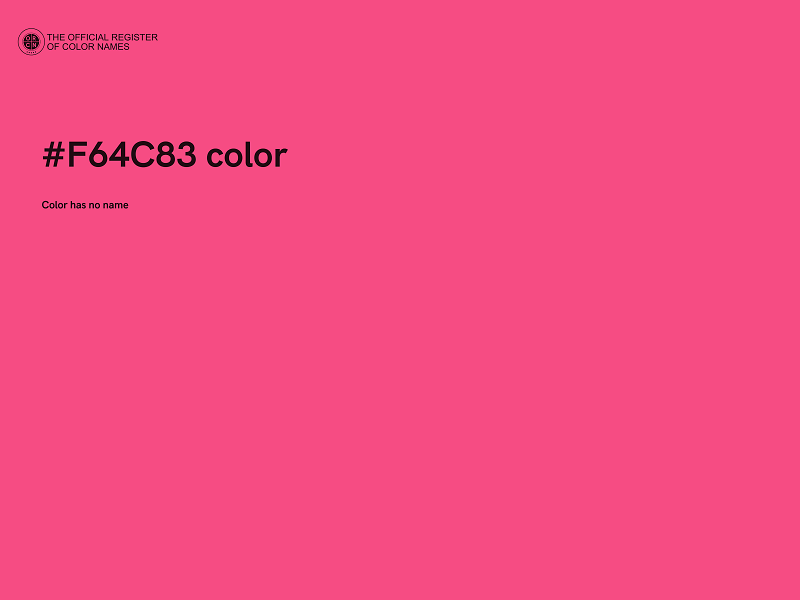 #F64C83 color image