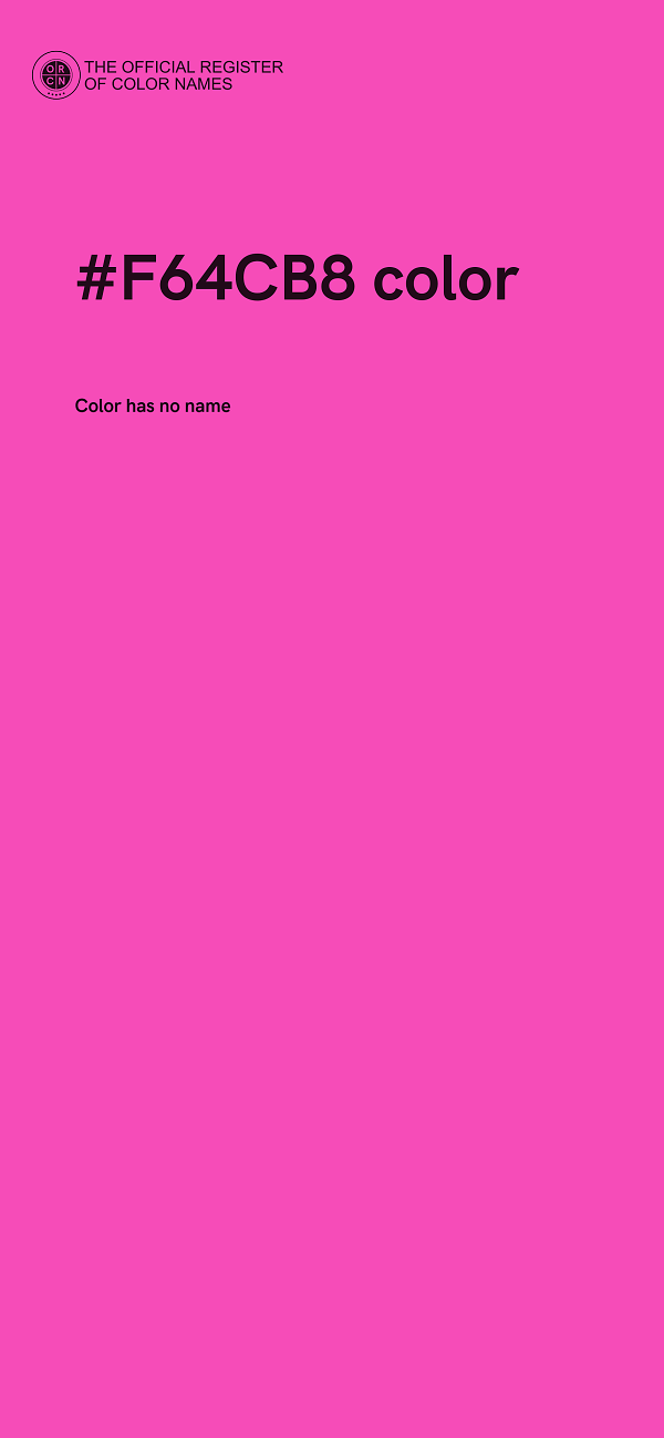#F64CB8 color image