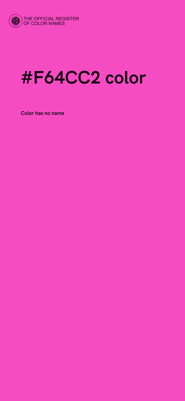 #F64CC2 color image