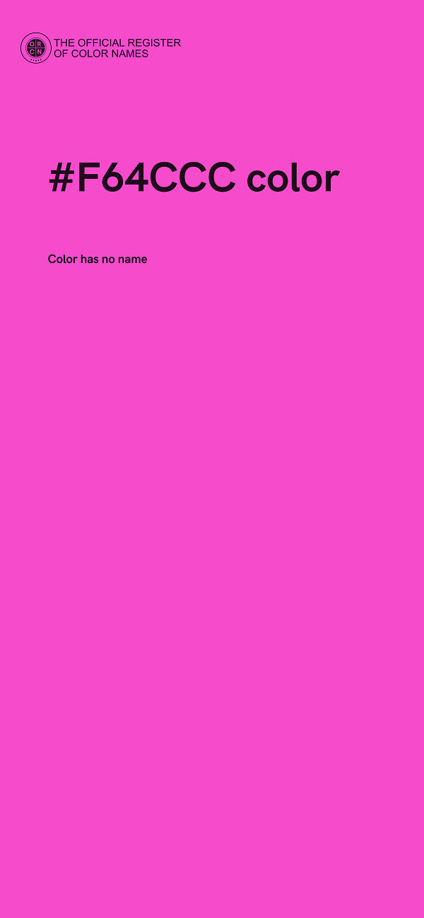 #F64CCC color image
