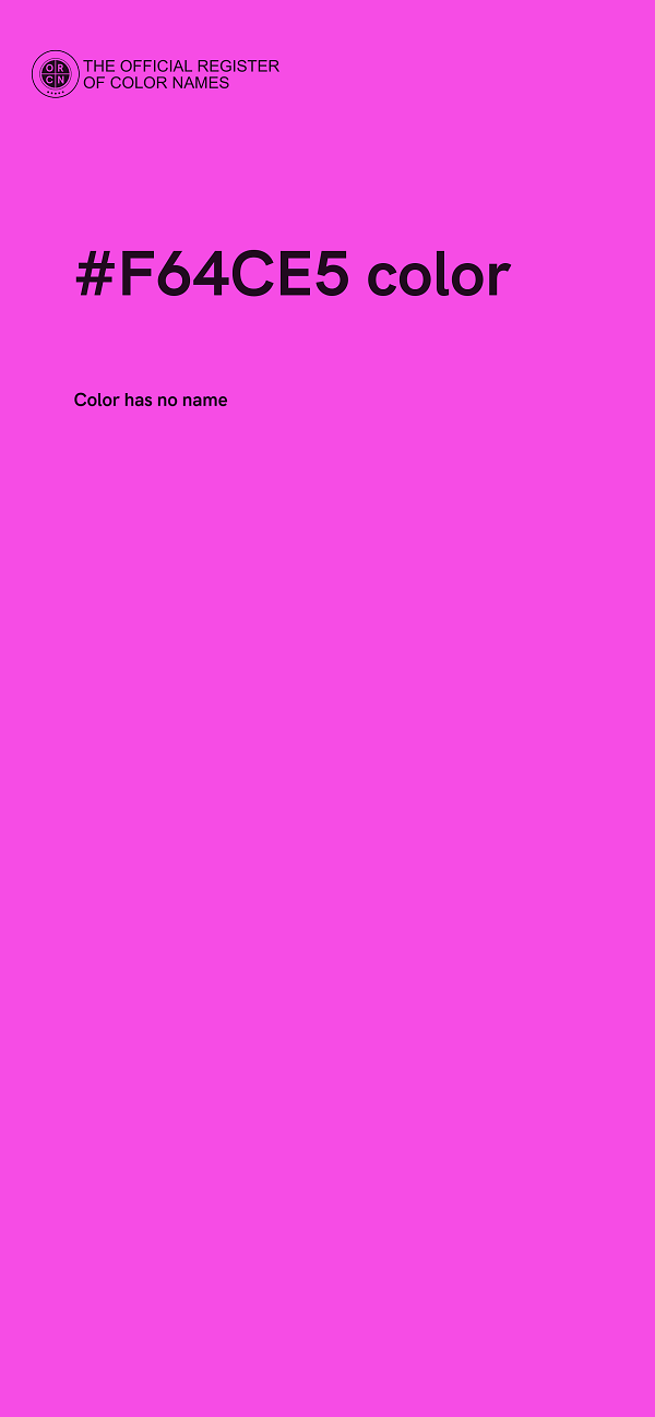 #F64CE5 color image