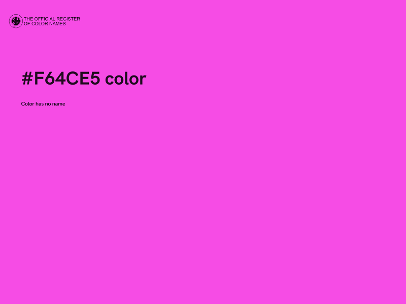 #F64CE5 color image