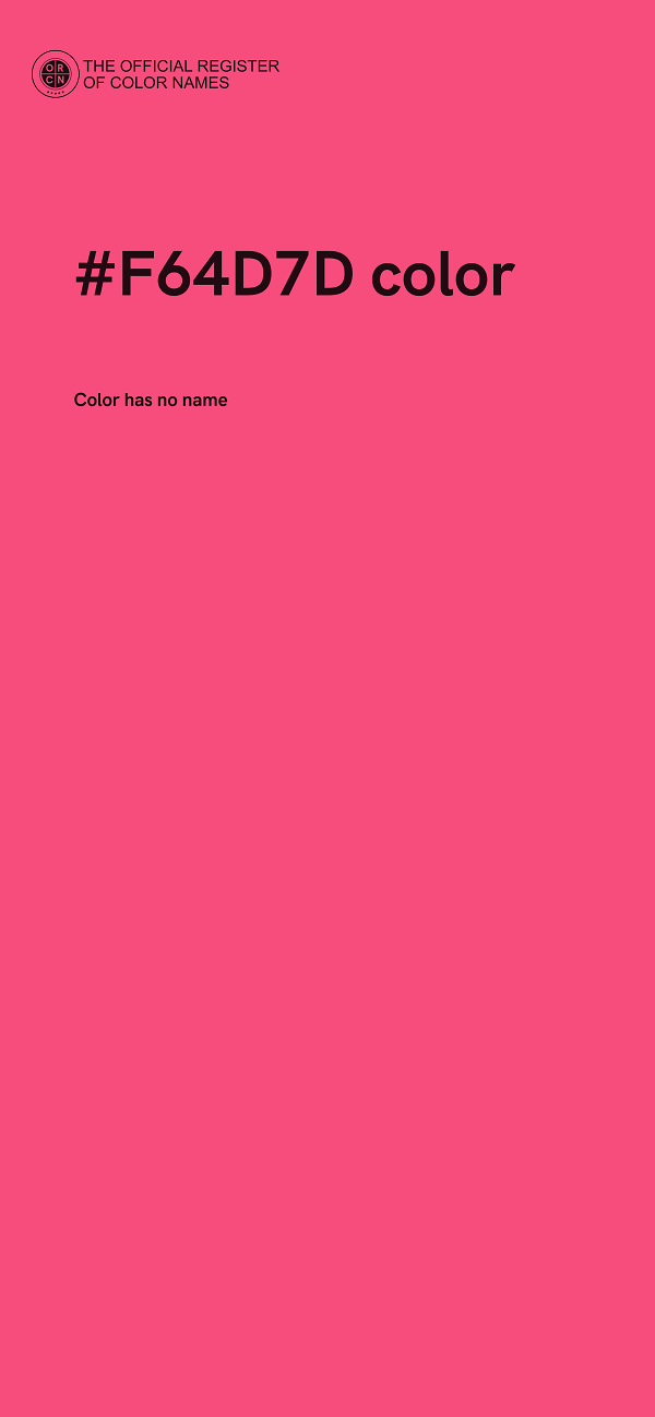 #F64D7D color image