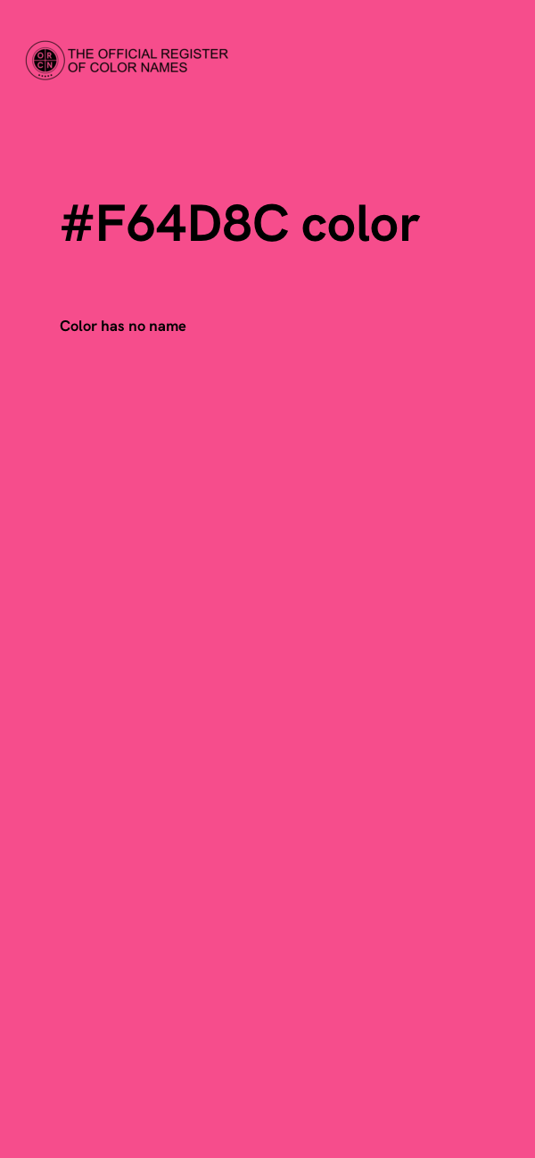 #F64D8C color image