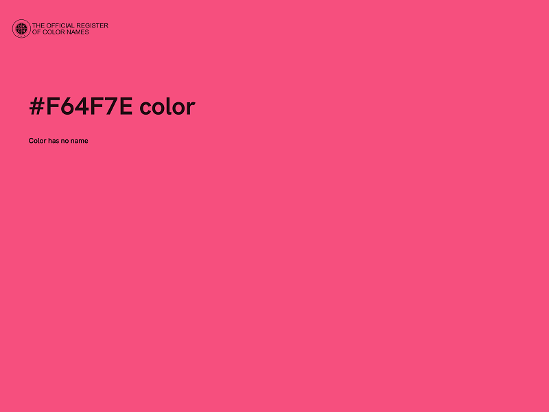 #F64F7E color image