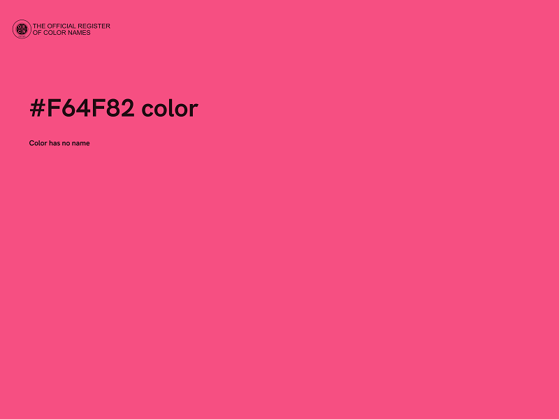 #F64F82 color image