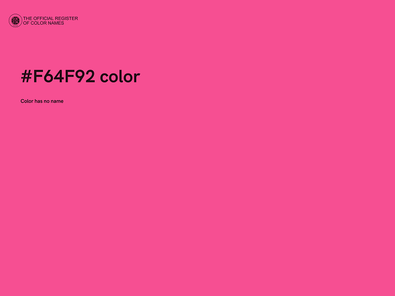 #F64F92 color image