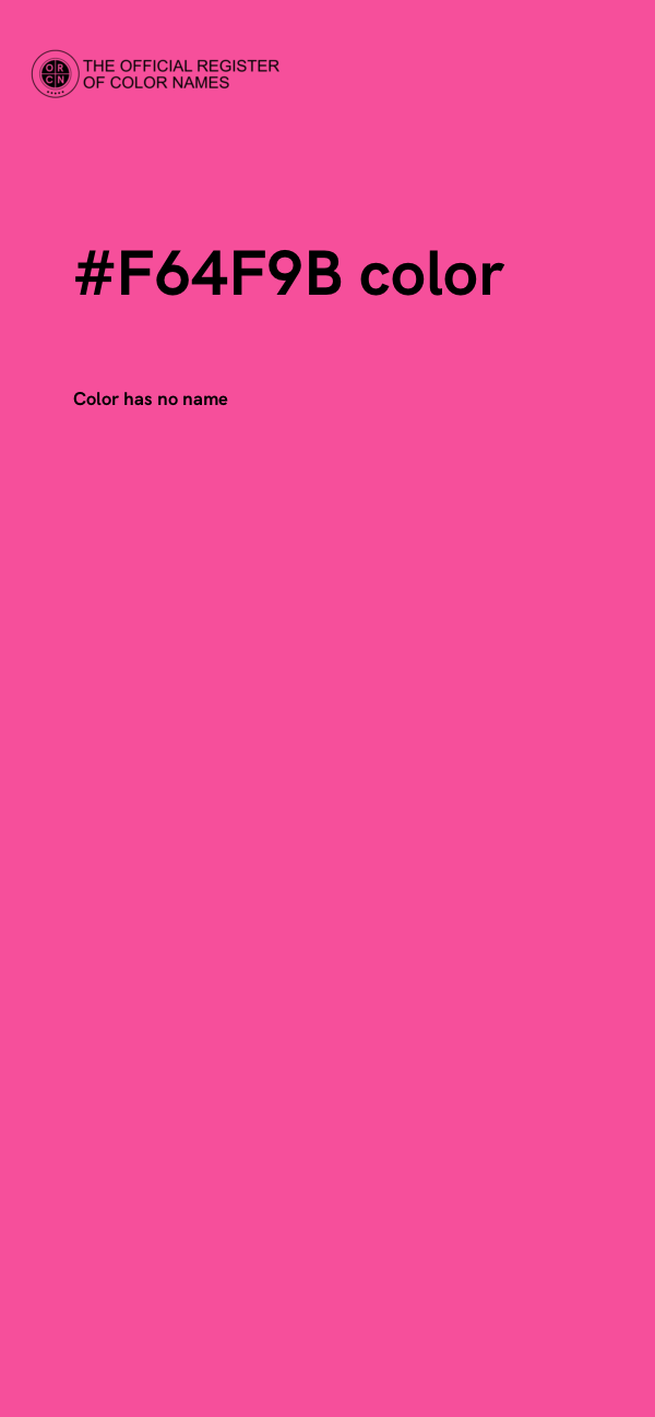 #F64F9B color image
