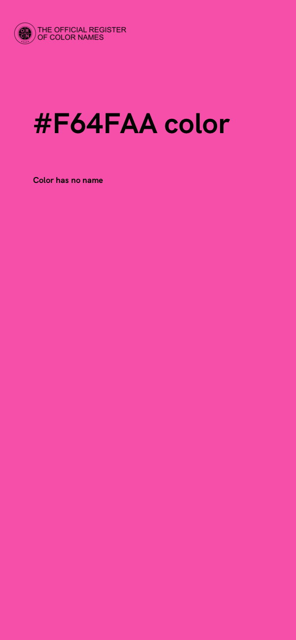 #F64FAA color image